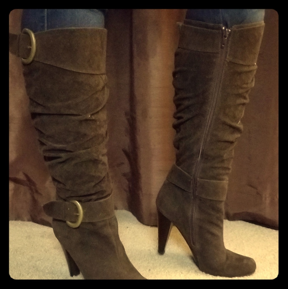 Brown Suede Boots